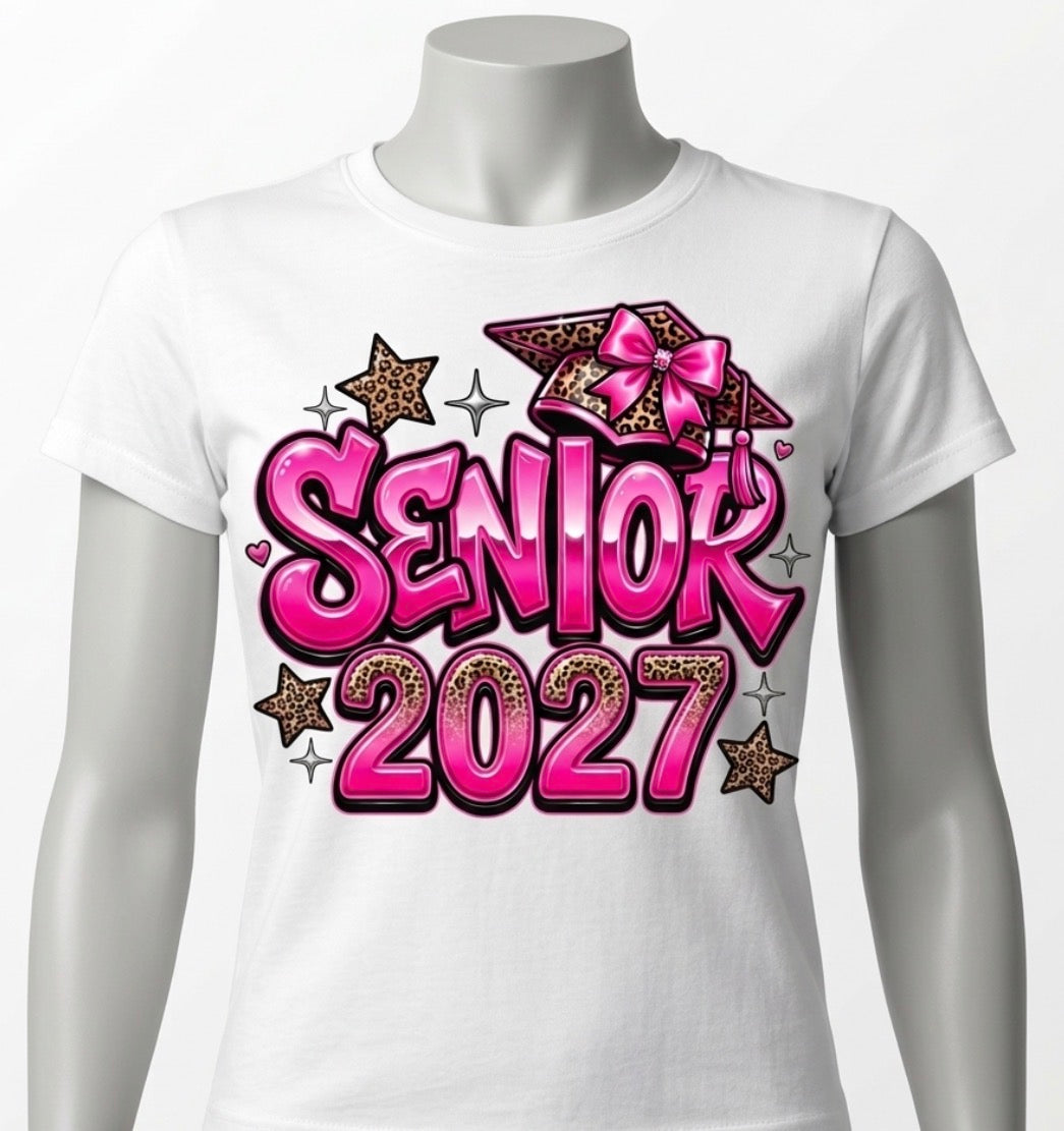Pink Senior 2027 Tshirt