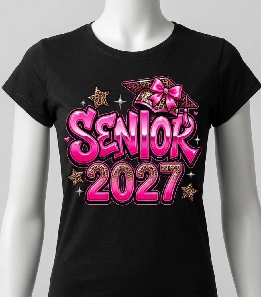 Pink Senior 2027 Tshirt