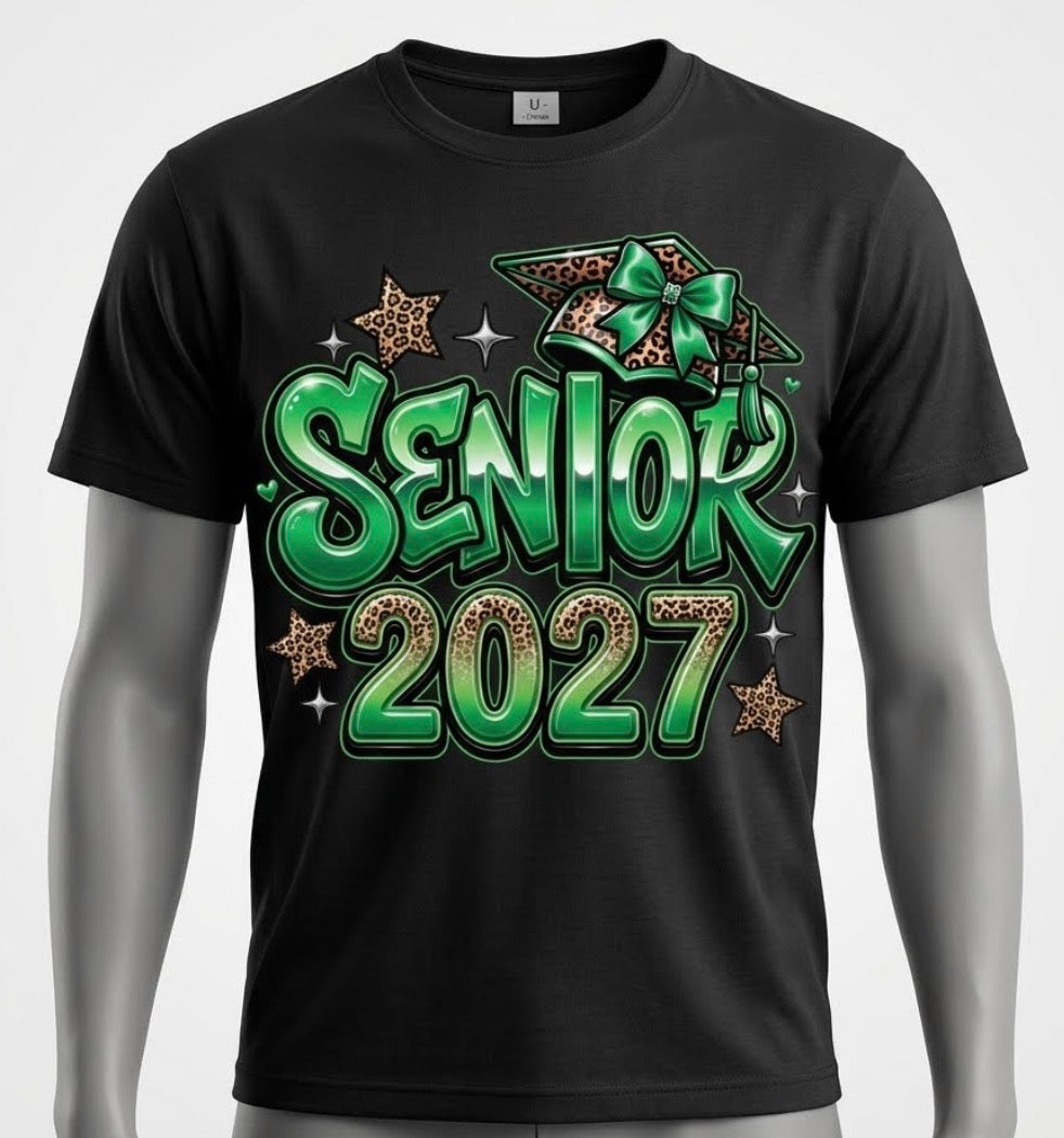 2027 Senior Green Tshirt