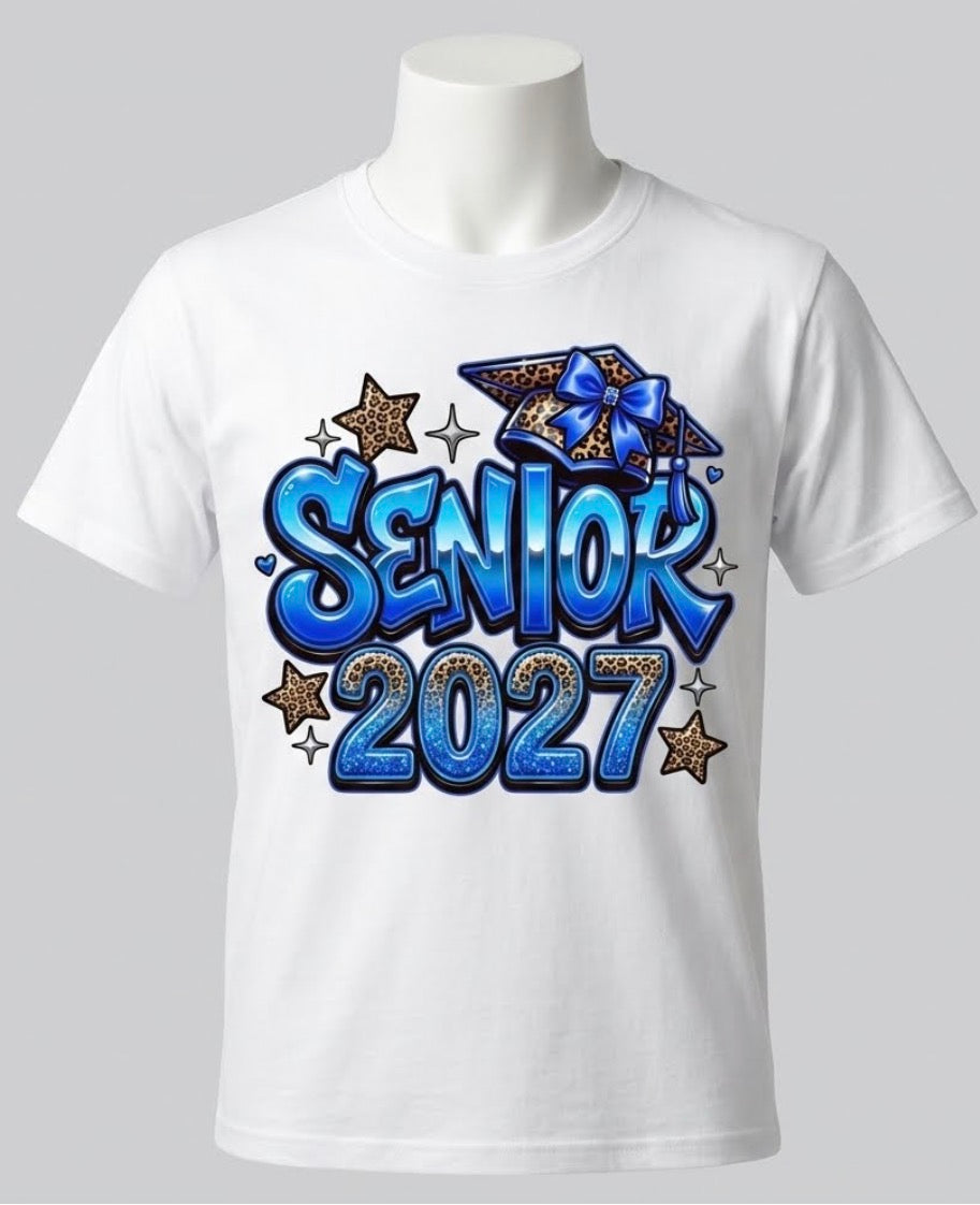 Blue Senior Graphic 2027 Unisex Tshirt